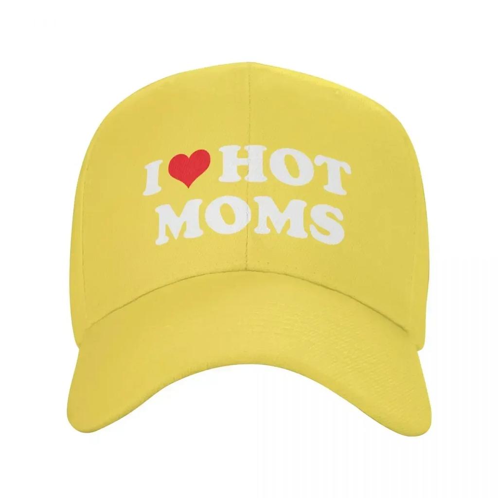 Klassisk Jag Älskar Heta Mammor Baseballkeps Herr Dam Personlig Justerbar Vuxen Pappa Hatt Sommar Snapback Kepsar Truckerkepsar