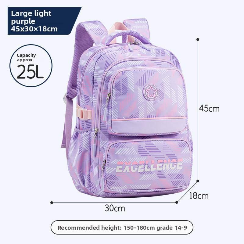 Sac à dos pour élève d'école primaire pour Garçons Sac à dos élégant et durable Unisexe Grande capacité Sac à dos pour livres Sacs pour collège pour Filles