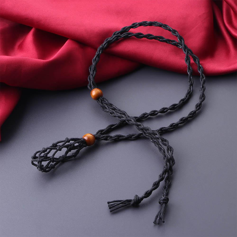 Jewel DIY Braided Necklace Cord Braided Necklace Cord Crystal Necklace Holder Empty Stone Holder
