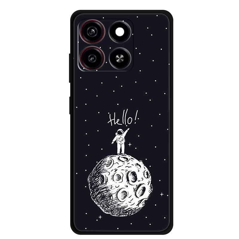 Phone Case For ZTE Blade A55 Back Cover Case A 55 Shockproof Black Silicone Soft Coque For ZTE Blade A35 Case A 35 6.75" Funda