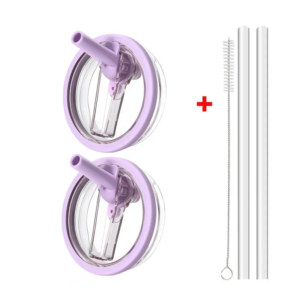 40oz Flip Straw Leak Proof Lid for Stanley H2.0 Quencher ProTour Tumbler Lid Replacement for Stanley Cup Accessories Straw Cover Cup Holders 5