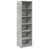 VidaXL Highboard Concrete Grey 50x41x185 Cm Engineered Wood, Sideboard, Storage Cabinet, High Cabinet, Cabinet, Cupboard 3281683