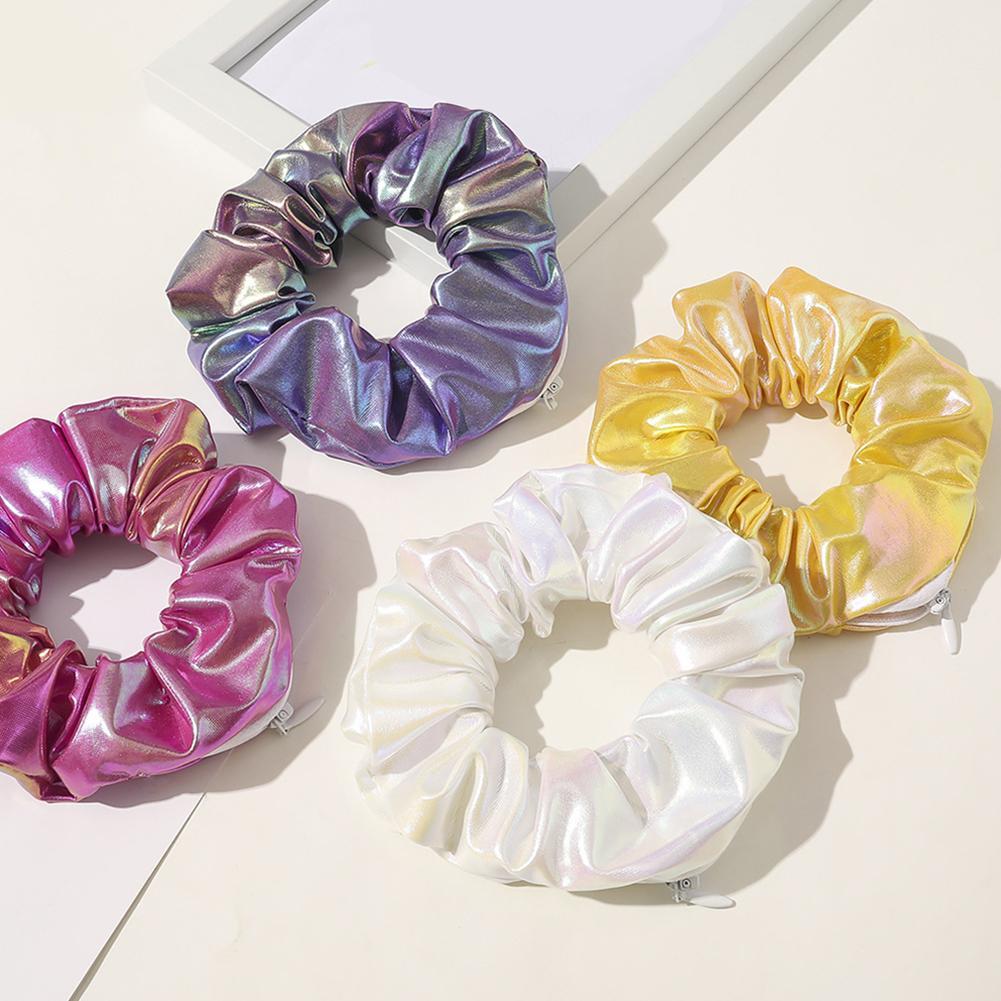Hair elastic with zipper