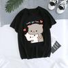 Bubu Dudu Top Tees Teen Grunge Breathable Psychedelic Graphic Shirt 80s Graphic Gothic Colorful Pastel Punk