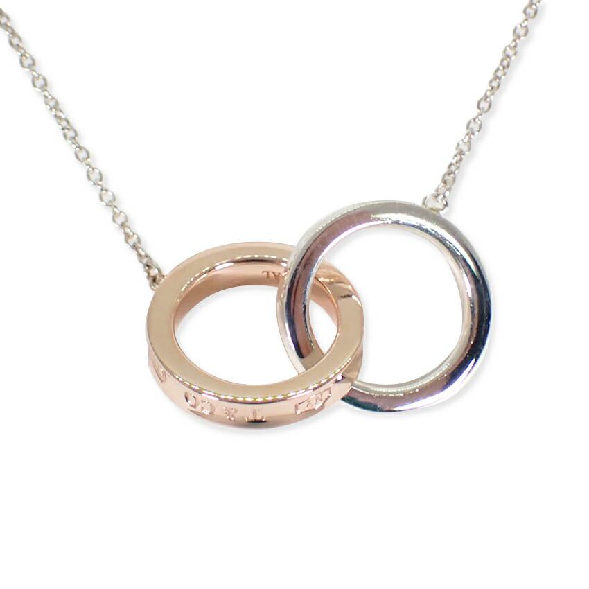 

[Pre-owned] TIFFANY 925/Metal 1837 Interlocking Circle Necklace/j20-6