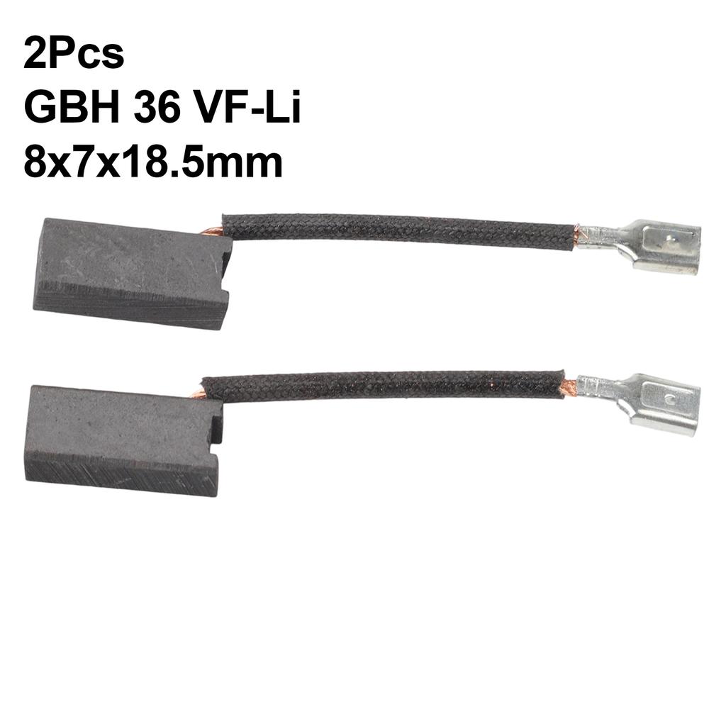 MA Carbon Brush Piece SDS D35 GBH36 H36 Set 2 36VF-LI Copper FOR BOSCH GBH36V-LI Useful High Quality Practical