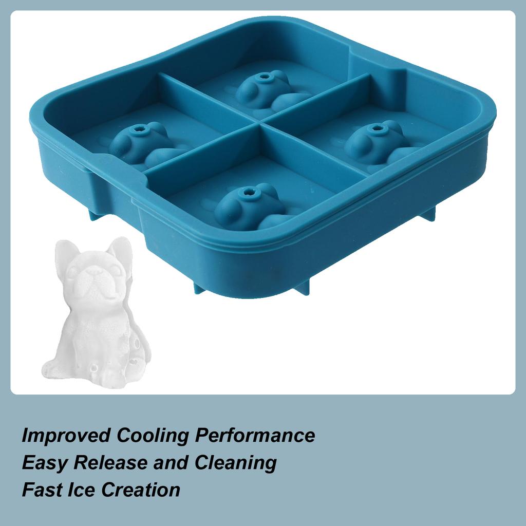 Isform Haj Chokladformar Söta 4-hålsformar För Cocktaildryck Whiskey Is Choklad Kök Hem Samling Fest