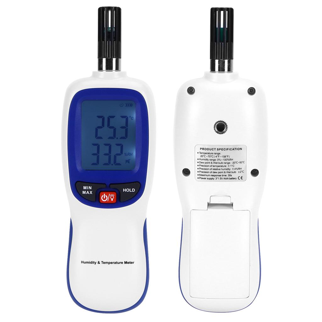 WT83 Temperatur-Feuchtigkeitsmesser Hohe Genauigkeit Digitales Innen-Thermometer Hygrometer