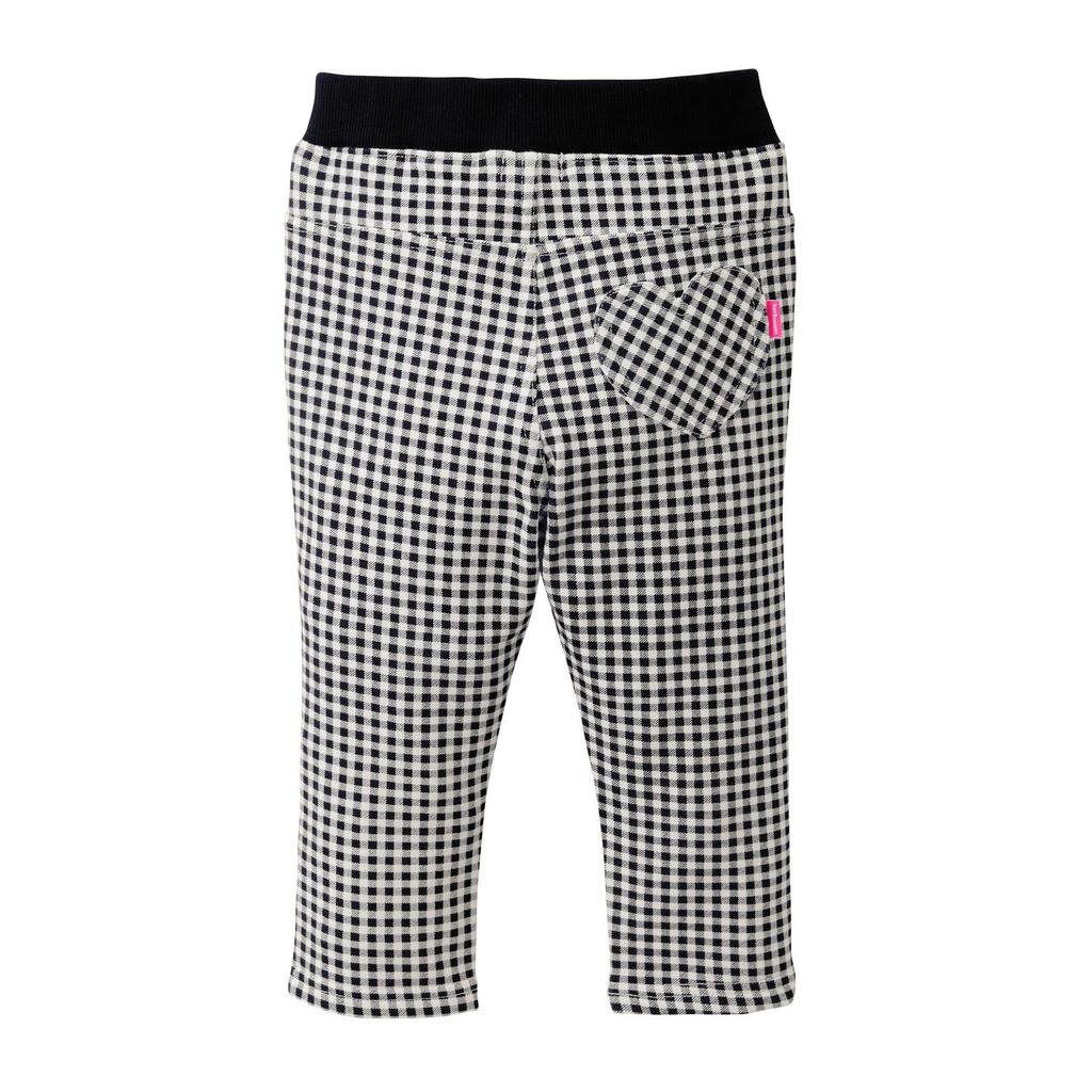 MIKIHOUSE HOT BISCUITS Pants for Boys and Girls, Black and White, Size 120cm, 73-3212-493