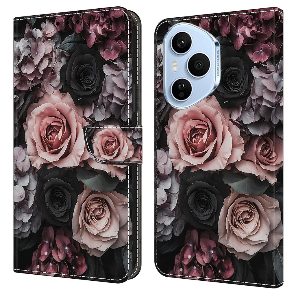 For Honor 400 Pro 5G (Global) Leather Case Pattern Printing Wallet Stand Flip Phone Cover