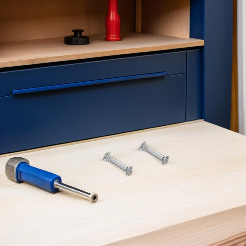 100Pcs Furniture Connecting Bolts M6 Cabinet Panel Connector Binding Posts Combination Wood Machine Screw Chicago Bolts