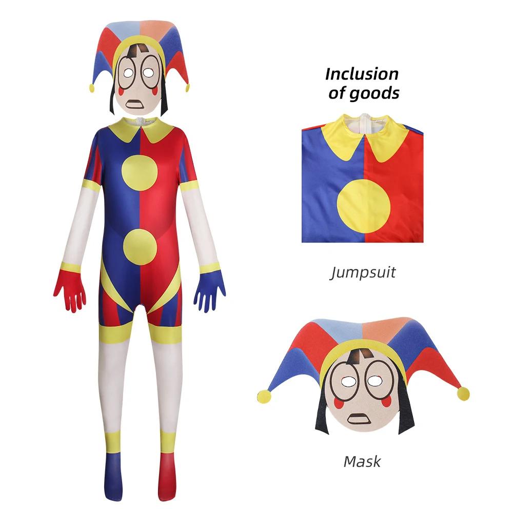 2025Anime Amazing Digital Circus Cosplay Pomni Cosplay Costume Halloween Ragatha Jax Caine Theater Children Funny Cosplay