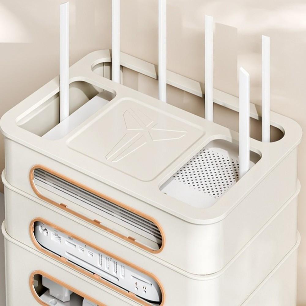 2/3/4-Tier Cable Management Box Ventilation Router Storage Box WiFi Box Holder  Living Room