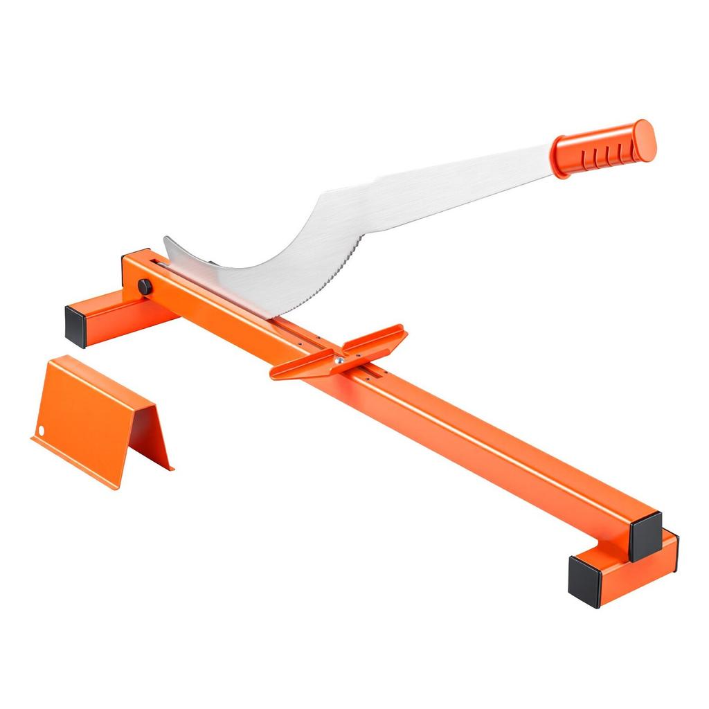 304.8mm Vinyl Floor Cutter, 10mm Thick Laminate Flooring Cutter with Cutting Angle Guide, Rubber Handle, Honing Stone, D2 Steel Blade for Cutting