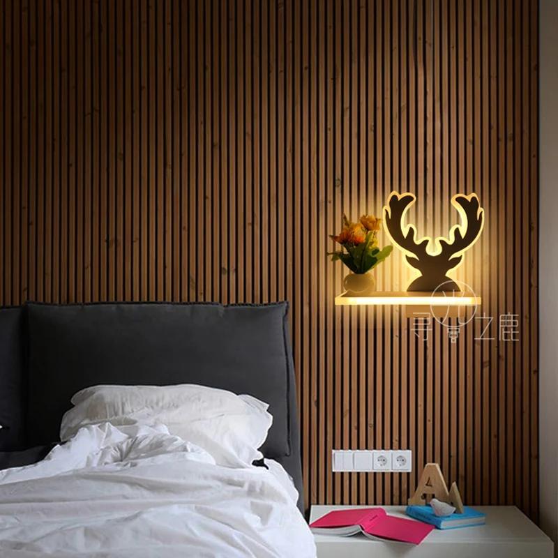 Modern Simple Warm Bedroom Bedside LED Lamp Creative Living Room Corridor Decorative Children's Led Wall Light  ZM1024
