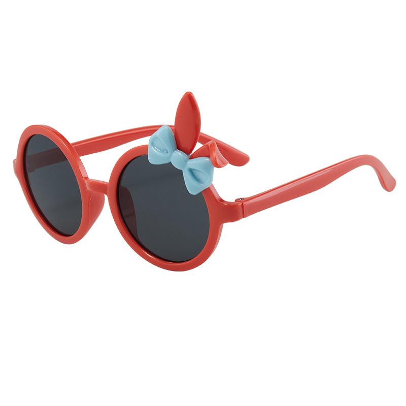 

Модные детские солнцезащитные очки с кроличьими ушками, модные мультяшные милые очки с бантом, солнцезащитные очки для путешествий на открытом воздухе