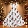 Damen Halloween Print Schulterfreies Vintage Kleid für Halloween-Partys und Veranstaltungen