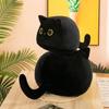 Plush Toys Cute Black Cat-shaped Pillow Boys Girls Cats Dolls Nap Pillow Sleep
