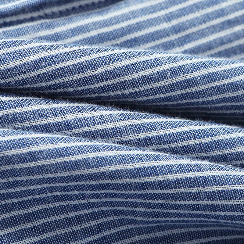 FAPAI Women's Striped Cotton Long Sleeve Shirt