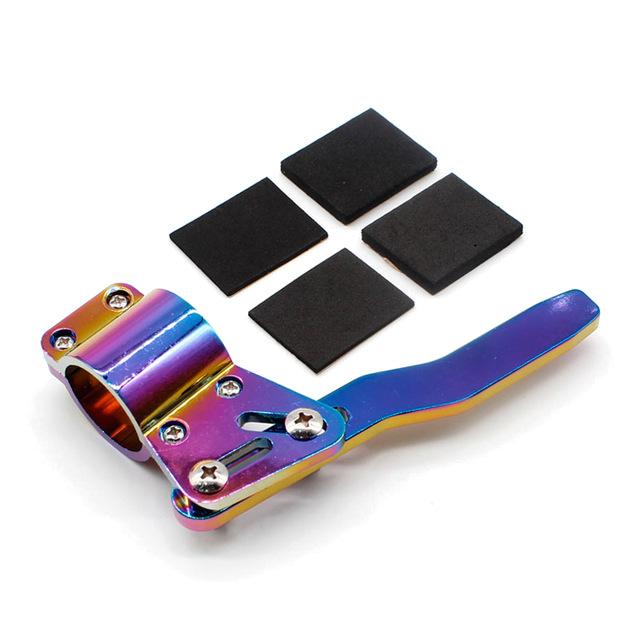 Richtingaanwijzerhendelverlenger Positie Omhoog Kit, KIMISS Stuurwiel Draaistangverlenger 18mm-28mm/0.71in-1.10in Aluminiumlegering Universele Automodificatie(zwart