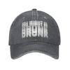 Summer Funny  Drinking Humor You Might Be Drunk Baseball Cap Sun Drinker Saying Washed Trucker Hat Women Unisex  Snapback Cap