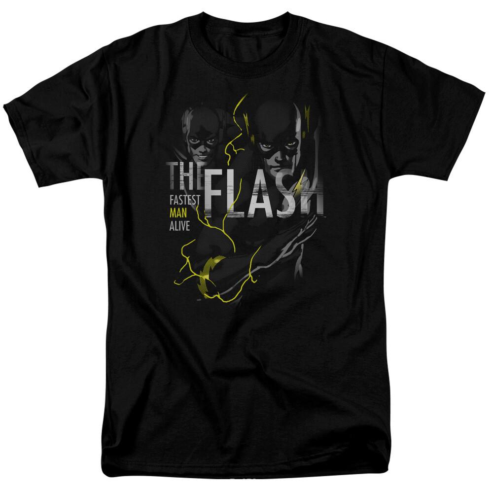 The Flash Bold Flash T Shirt Licensed Comic Book Tee Black L