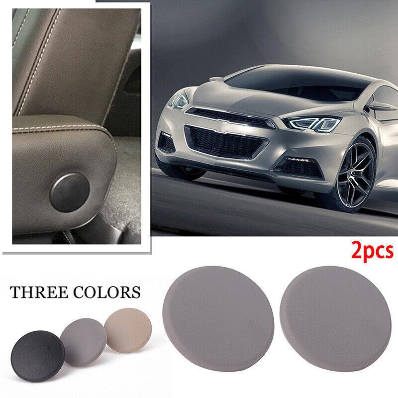 2PC Gray Rear Armrest Seat Bolt Cover Cap For Chevrolet Tahoe Suburban Yukon