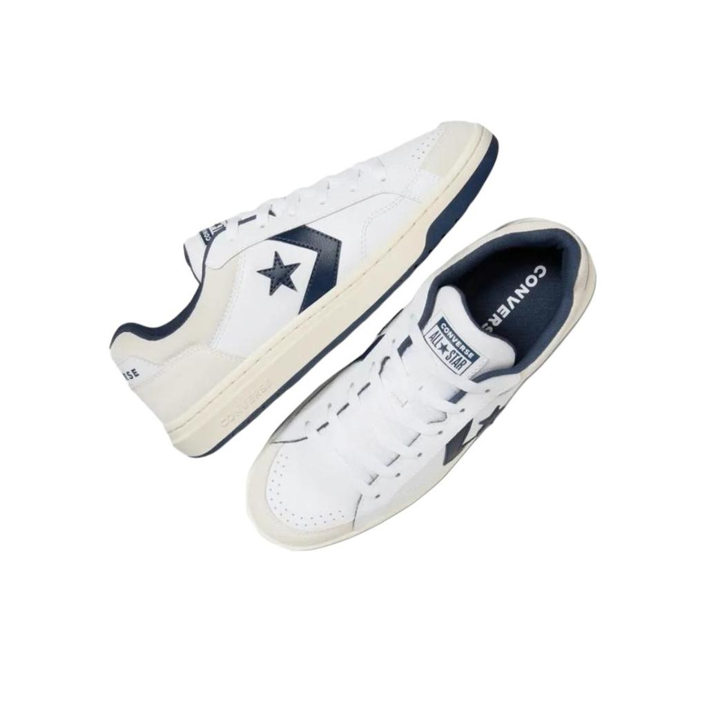 New Converse Pro Blaze Classic Wear resistant And Lightweight Low Top Vintage Basketball Shoes Unisex White A10124C