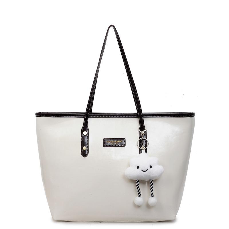 Premium sense large-capacity bag women's new fashion commuter shoulder bag college student portable tote bag