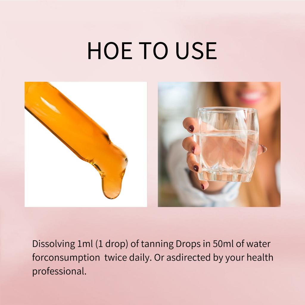 Self Tanning Drops Water Serum Skin Natural Sunless Outdoor Accelerator Prevent Dryness Natural Tanning Boosting Or Face Body