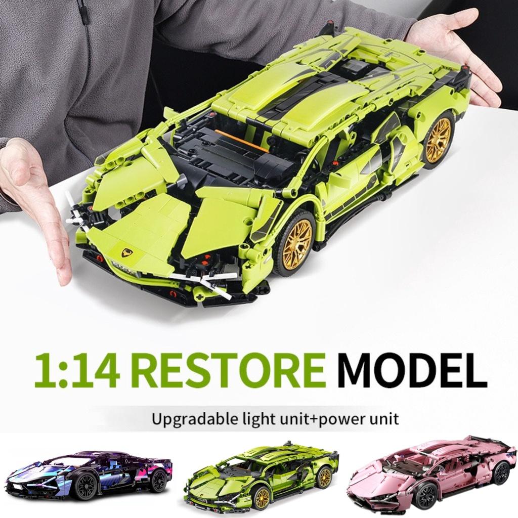 Compatible With Lego Remote Control Racing Car Building Blocks Lamborghini Porsche 911 Foreign Trade Product Assembly Car Model