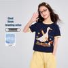 Girls' Cartoon Print Breathable Short Sleeve T-Shirt