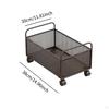 Mesh Rolling File Cart Storage with Wheels Under Desk Office Supplies Organizer,