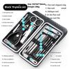 Professional 19-Piece Manicure & Pedicure Kit - Stainless Steel Nail Set With Storage Case for Home Salon Use