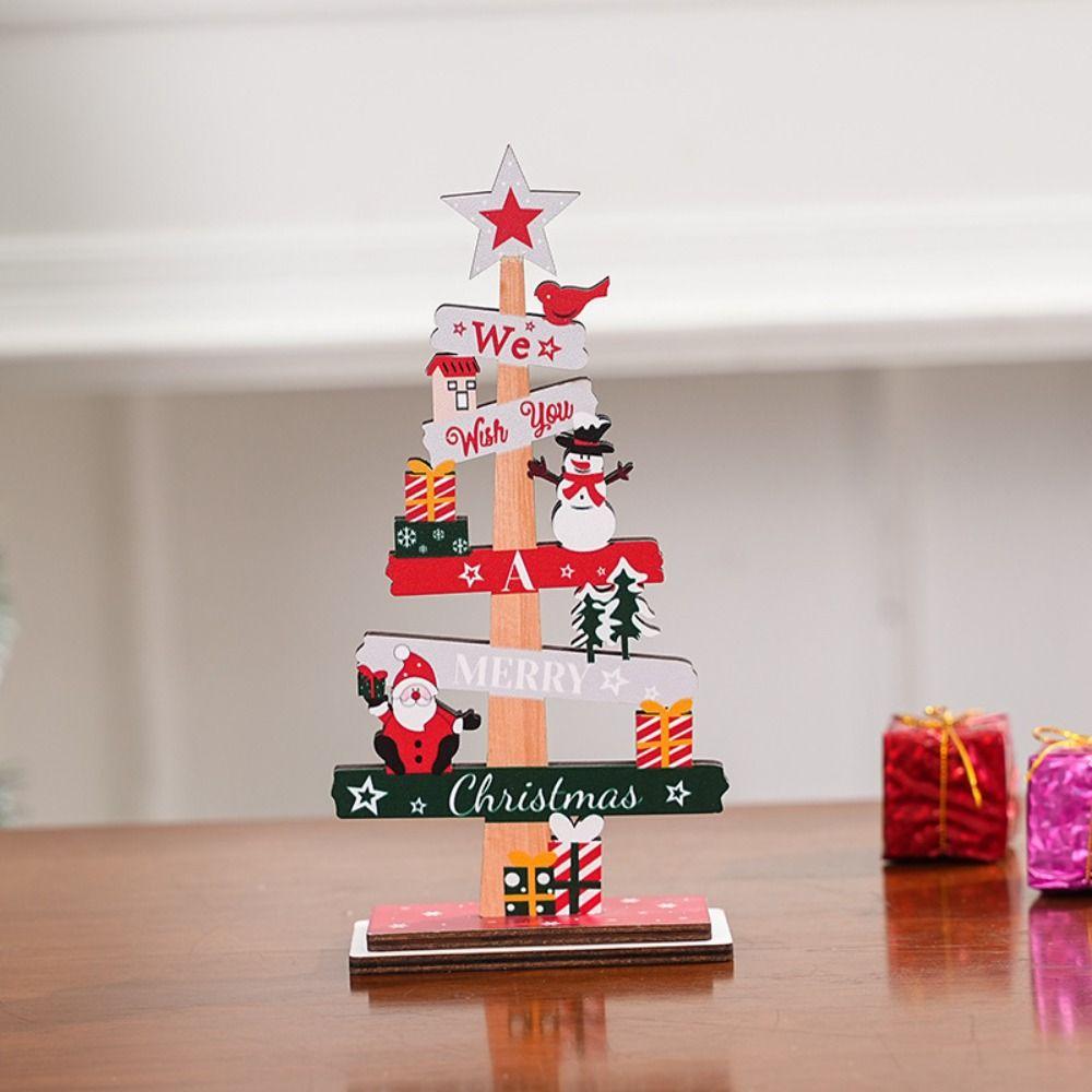 Santa Claus Desktop Decoration Christmas Tree Table Ornament Christmas Party Decor