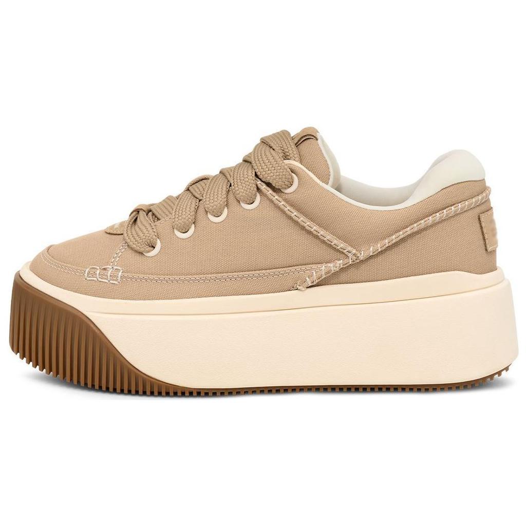 UGG Mote Plattform Stoff Komfortable Stilige Sklisikre Økt Høyde Lavtopp Sneakers Unisex sneakers Brun 1167499-MDSD