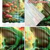 2D flat printing 2pcs Window Drapes Enchanted Forest Frog Stream Butterflies Digital Printed Polyester Drapes Seasonal Party &