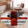 Liverpool F.C Pattern Round Rug, Indoor/Outdoor Mat, for Picnic, Gameroom, Bedroom, Office, Living Room, Home Decor Carpet, Birthday Gift