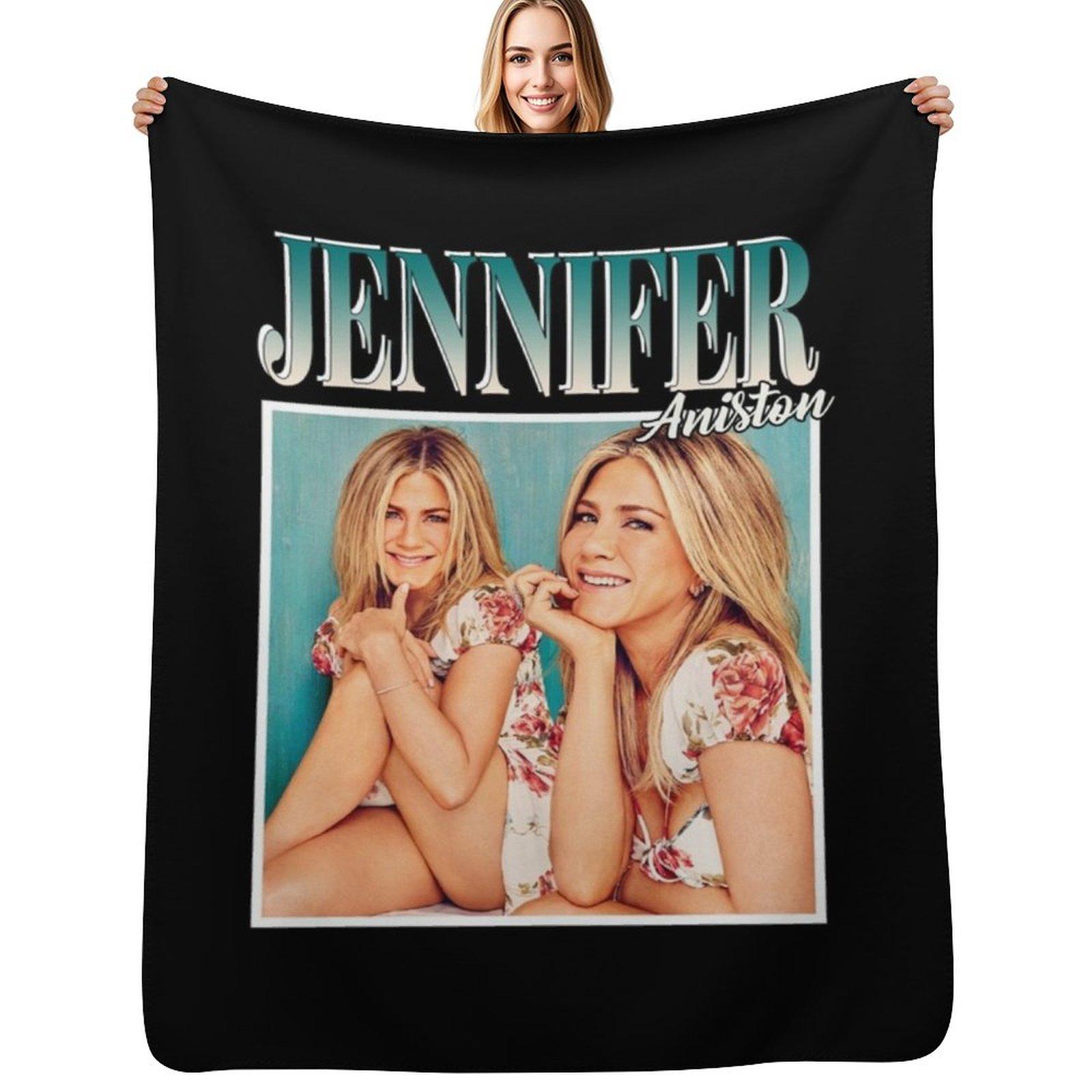 Jennifer Aniston 90 s Vintage Throw Blanket Fuzzy Plush Throw Blanket for Sofa Chair Size: 75*100cm, Weight: 230 GSM