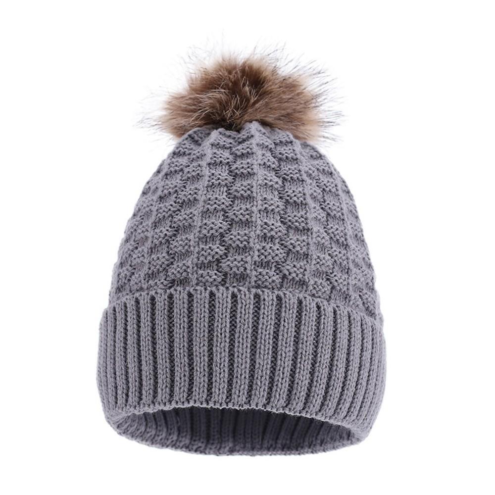 Thicken Knitted Hats Coldproof Crochet Cap Fashion Winter Hat Women