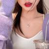 Jednoduchý přívěsek s andělskou korunou, náhrdelník s křišťálovým křídlem, stříbrný řetízek, choker pro ženy, šperky, doplňky