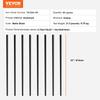 Staircase Metal Balusters, 3/4'' Round x 32'' Long Aluminum Decorative Banister Spindles, 101 Pack Deck Baluster with Screws, Classic Hollow Deck