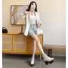 12Lm White Inner Height-increasing Short Boots Women's Autumn and Winter Elastic Boots Thick-soled Thin Boots Small High-heeled Martin Boots