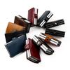 Gold RFID Double Layer Aluminum Anti-Theft Metal Card Holder with Dollar Clip