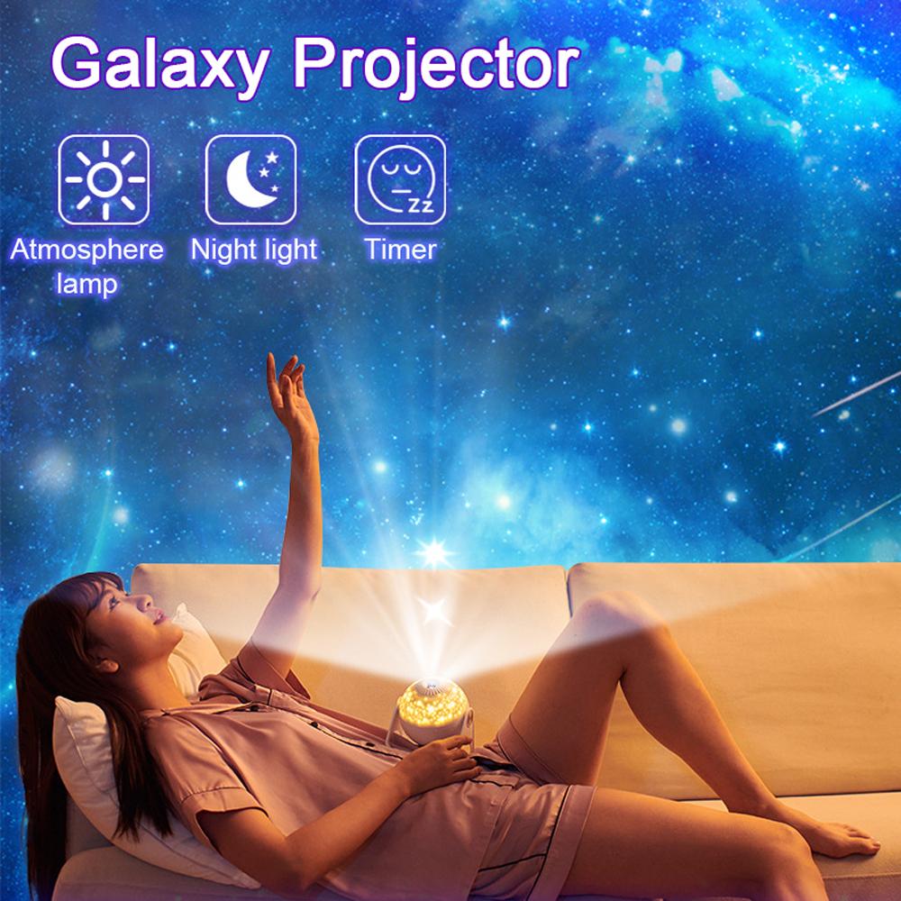 Galaxy Projector Moon lamp-Baby Night Light Star Planetarium Projector 7 In 1 Constellation