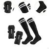 Soccer Shin Guards Protection Gear with Socks for All Ages, Comfortable Shockproof Calf