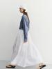 Deonseuteu Tiered Maxi Skirt_Udsk6B224_White