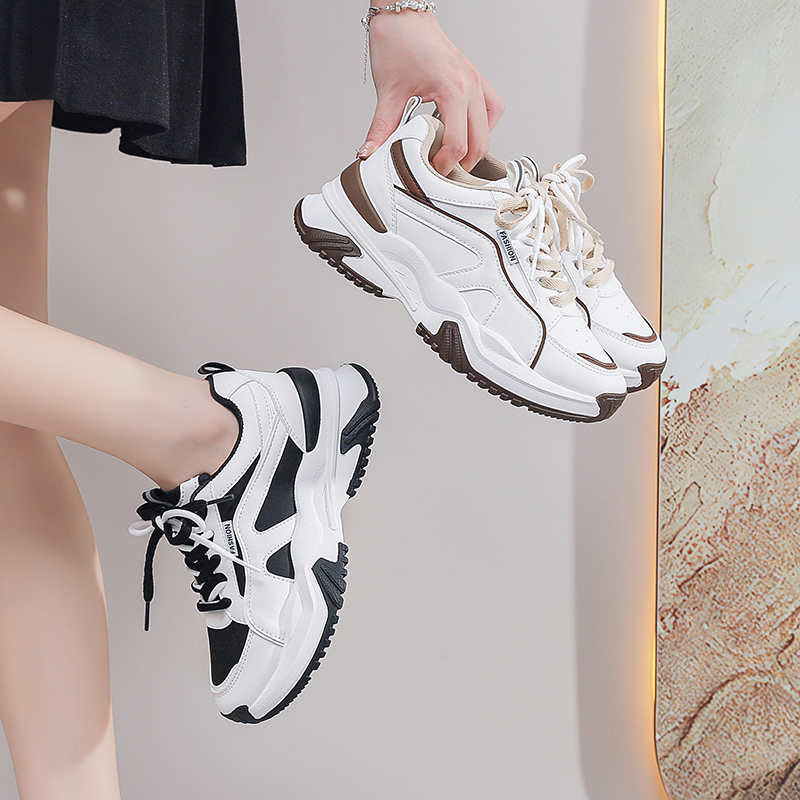 Fashion Legitimate Leather With Lacing Shoes For Women Heel Oxford Shoes Ladies Boots Heeled Women Shoes Sneakers Sport Sneskers