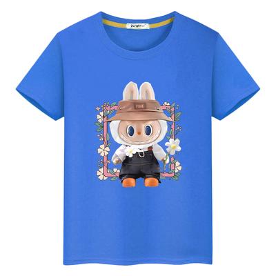 Labubu 100%Cotton T Shirt for Kids Boy 10years Kawaii Tops Anime Short Pride Tshirt Y2k  Kids Clothes Girls Toddler Girl Clothes