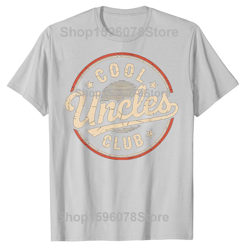 Vintage Cool Uncles Club Funny Fathers Day Graphic Tshirt Men Women Hip Hop Oversized T Shirt 100 Cotton Comfort Tshirts